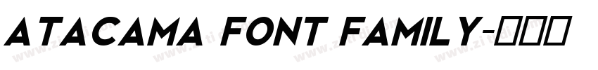 Atacama Font Family字体转换
